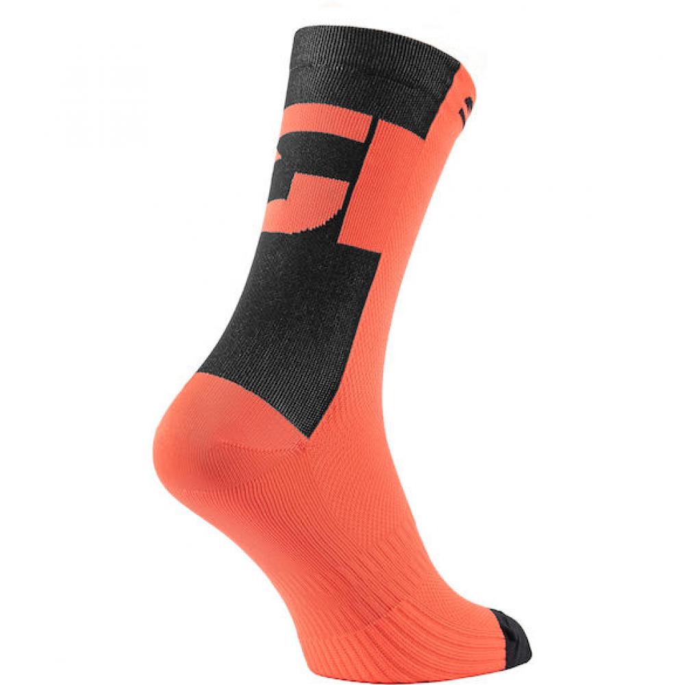 Sidi Socken CONFUSUM coral fluo 35-39 Rot - leichte, atmungsaktive Radsocken