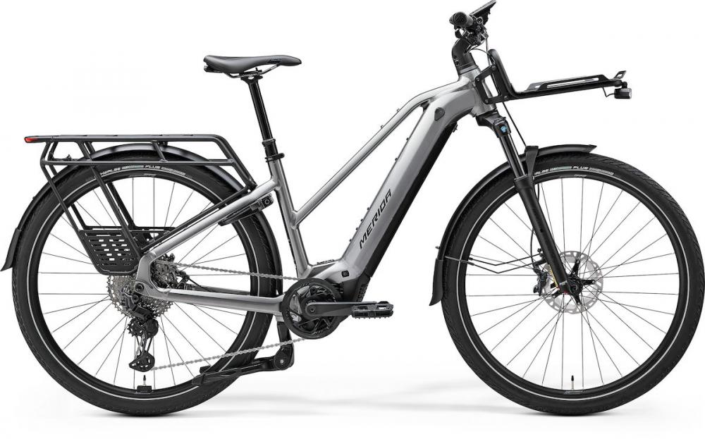 Merida eFLOAT HD 700 Lady EQ M Grau - komfortables E-Trekkingrad für Alltag und Tour