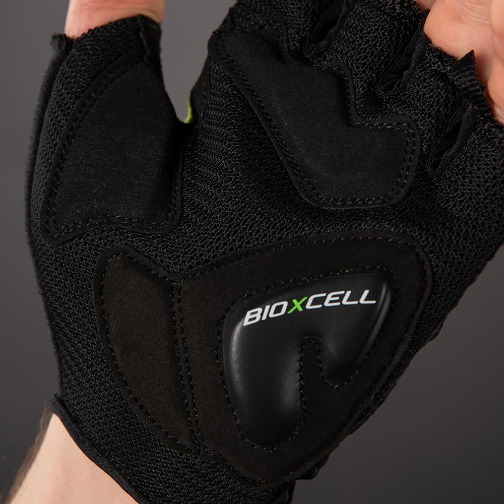 CHIBA BioXCell Air - Radhandschuhe neongelb, Größe L, mit BioXCell-Polsterung
