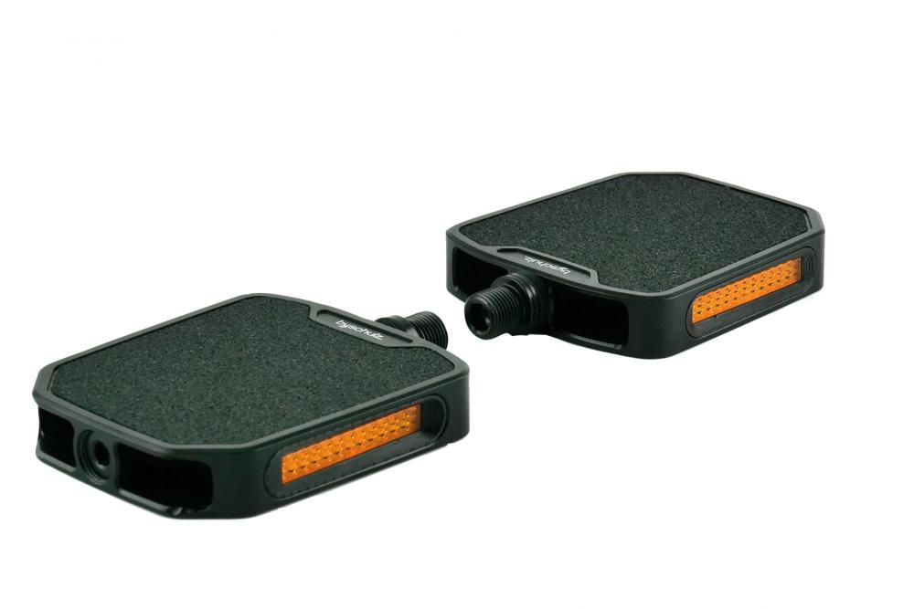 by.schulz M.1 Plattformpedal 19 mm Höhe - 150 kg Belastbarkeit Schwarz
