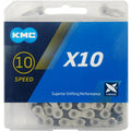 KMC X10 10s Kette 122 Glieder silber-schwarz - leicht laufende 10-fach Schaltung