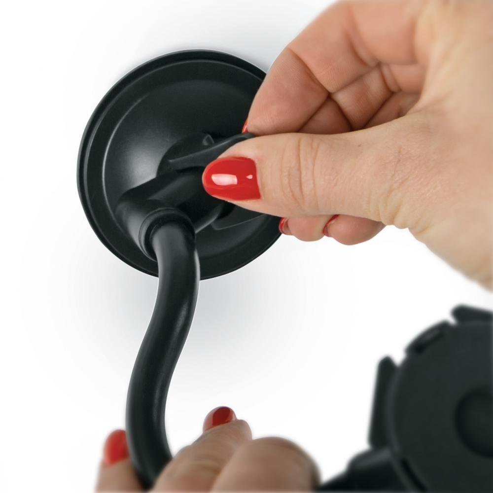 SKS COMPIT FLEXX Smartphone-Halterung flexible Handyhalterung mit Flexarm und Saugnapf für alle glatten Oberflächen, ideal für Auto, Küche und Arbeitsplatz