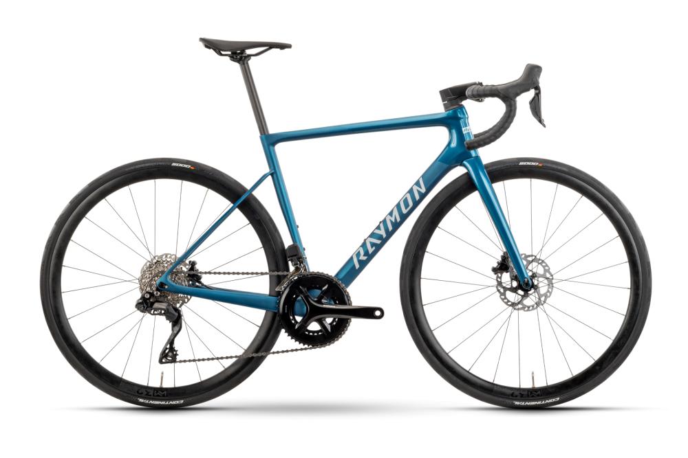 RAYMON Kirana Pro 700 Rennrad Größe 60 - Shimano 105 Di2 2 x 12 - Carbon - Turquoise Stealth
