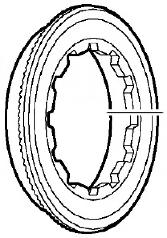 SHIMANO Verschlussring CS-HG62 - Lockring für HG-Kassetten, ca. 14 g