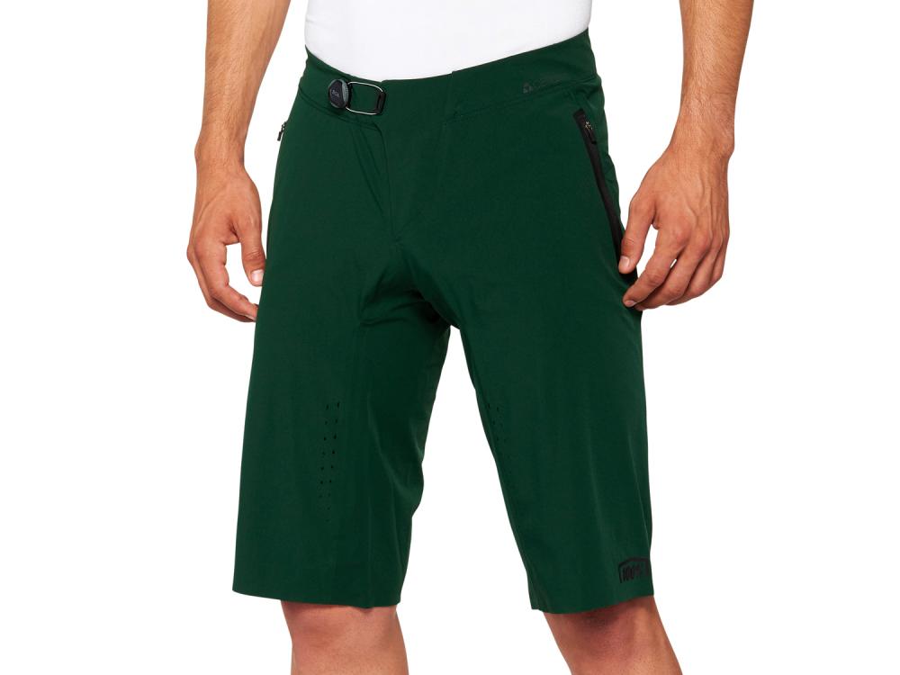 100% Celium Shorts 30" Forest Green - ultraleichte All-Mountain Bikeshorts mit 4-Wege-Stretch