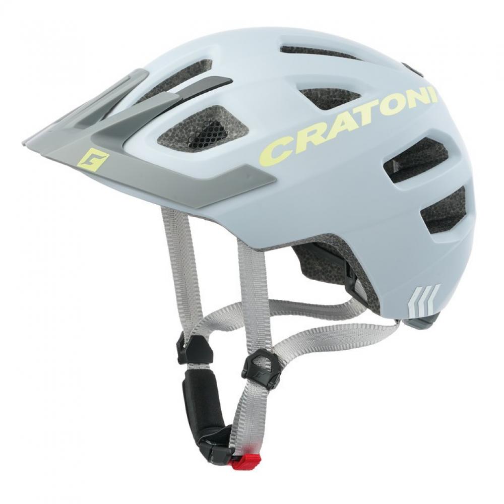 Cratoni Kinderhelm Maxster Pro Kid grau neongelb matt XS/S 46 bis 51cm