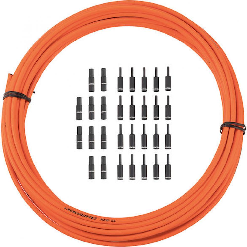 Jagwire Bremszugaußenhülle KEB-SL 5.0 mm x 10 m Orange - leichtes Performance-Upgrade