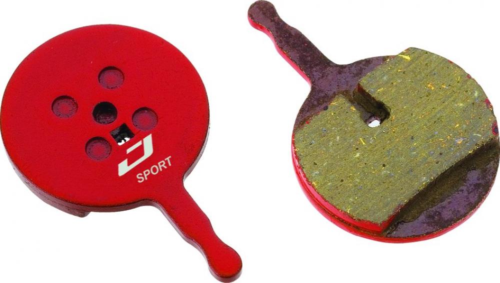 Jagwire Bremsbeläge Disc Sport Semi-Metallic Werkstattverpackung - 25 Paar, Rot