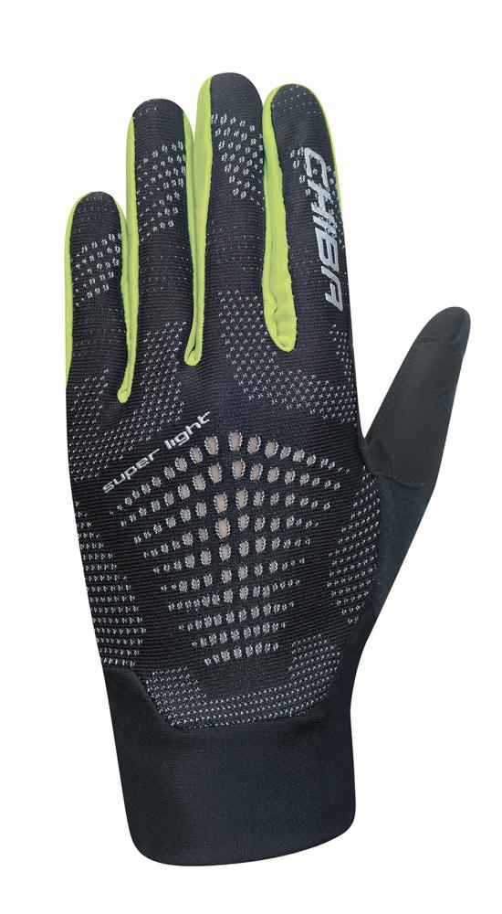 CHIBA Superlight - Radhandschuhe XXL schwarz/neongelb, leicht & atmungsaktiv