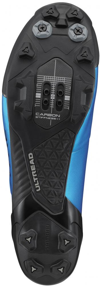 SHIMANO Fahrradschuhe XC903 Herren/Damen MTB SPD Fahrradschuhe Größe 44 breit, Blau
