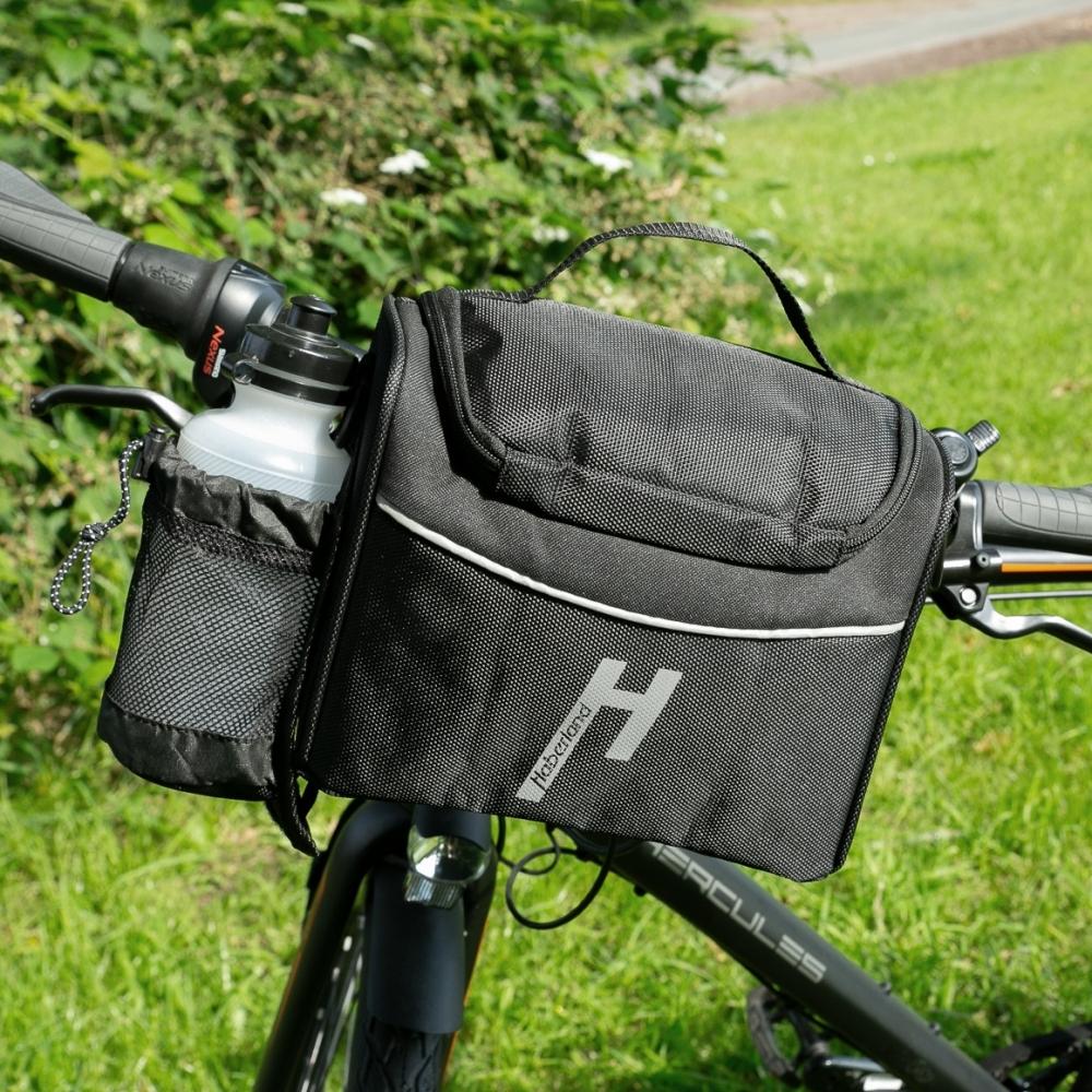 Haberland Lenkertasche 5l Siebensachen schwarz - praktische Lenkertasche mit KLICKfix