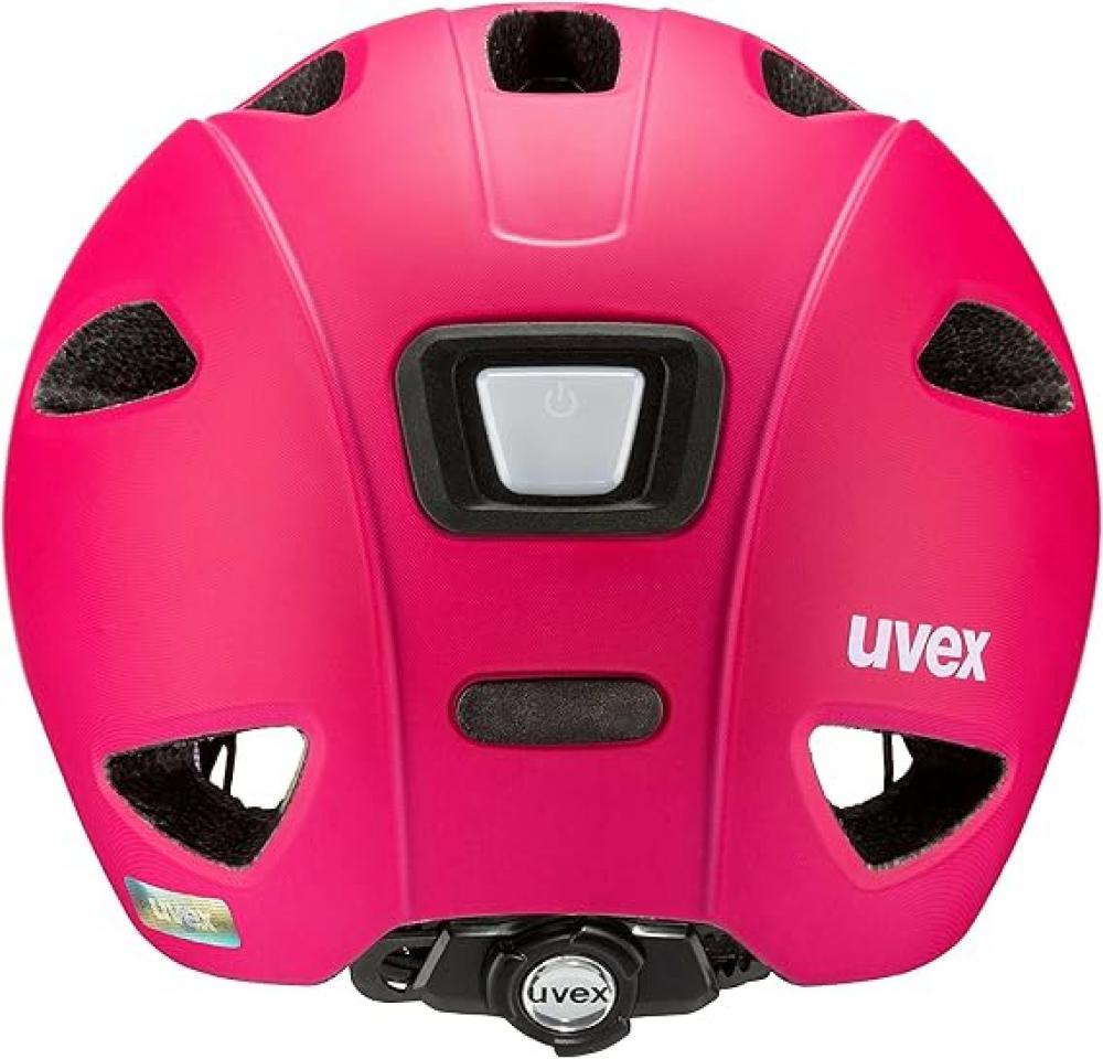 uvex oyo - Kinderfahrradhelm - leichter & sicherer Helm mit innovativem Sicherheitskonzept - anpassbare Passform - optionales LED-Licht - berry purple matt - 50-54 cm