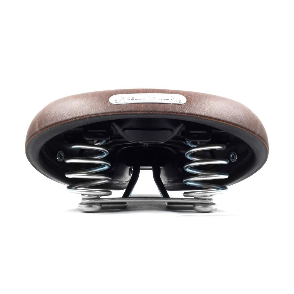 Brauner Selle Royal Ondina Classic Fahrradsattel mit Federn, Royalgel-Polsterung und Stahlgestell für entspannte Sitzposition