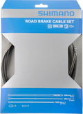 SHIMANO Bremszug-Set Road Edelstahl in Originalverpackung mit Bremszügen und Außenhüllen für Rennräder.