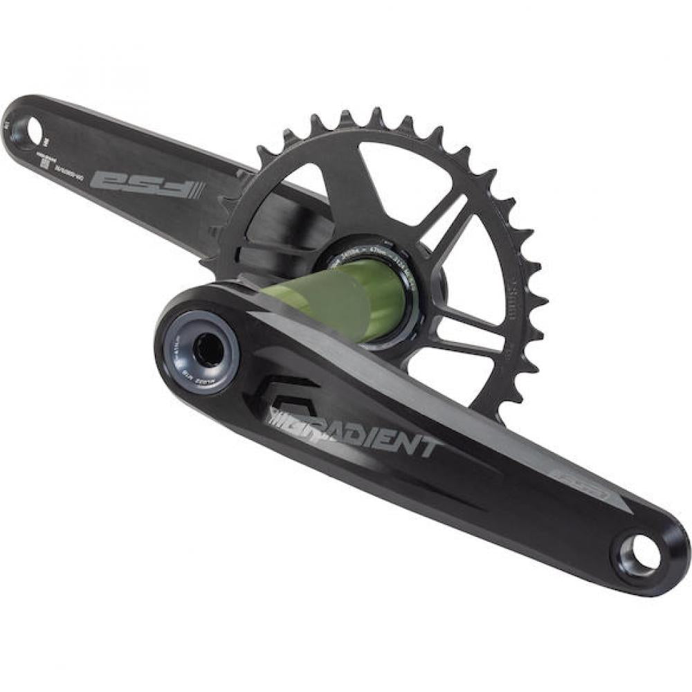FSA Kurbelgarnitur Gradient Modular Direct Mount 175 mm Schwarz - maximale Performance für Enduro & Downhill