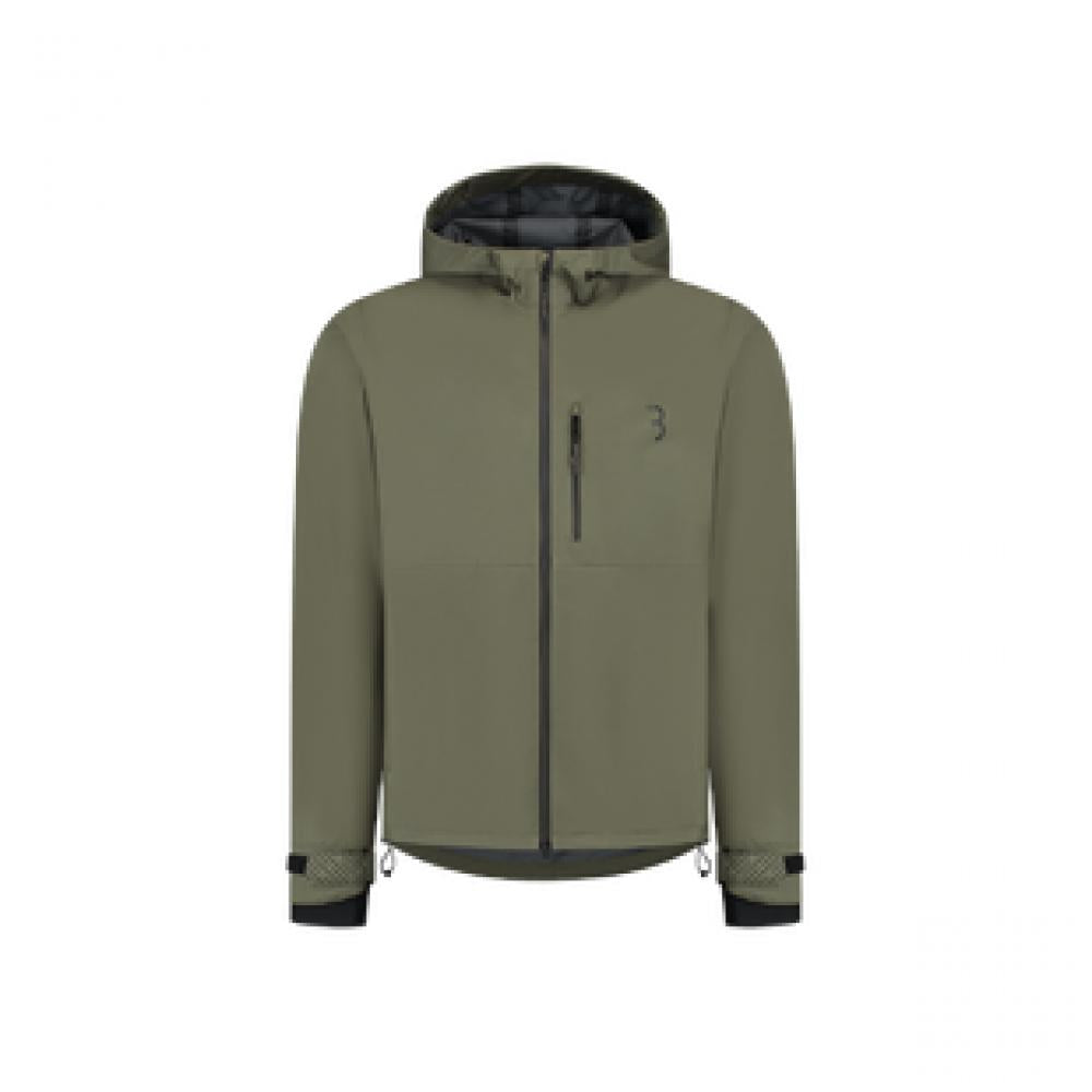 BBB Cycling Regenjacke Rainshield explorer S olive - leichter Wetterschutz für Alltag & Bike