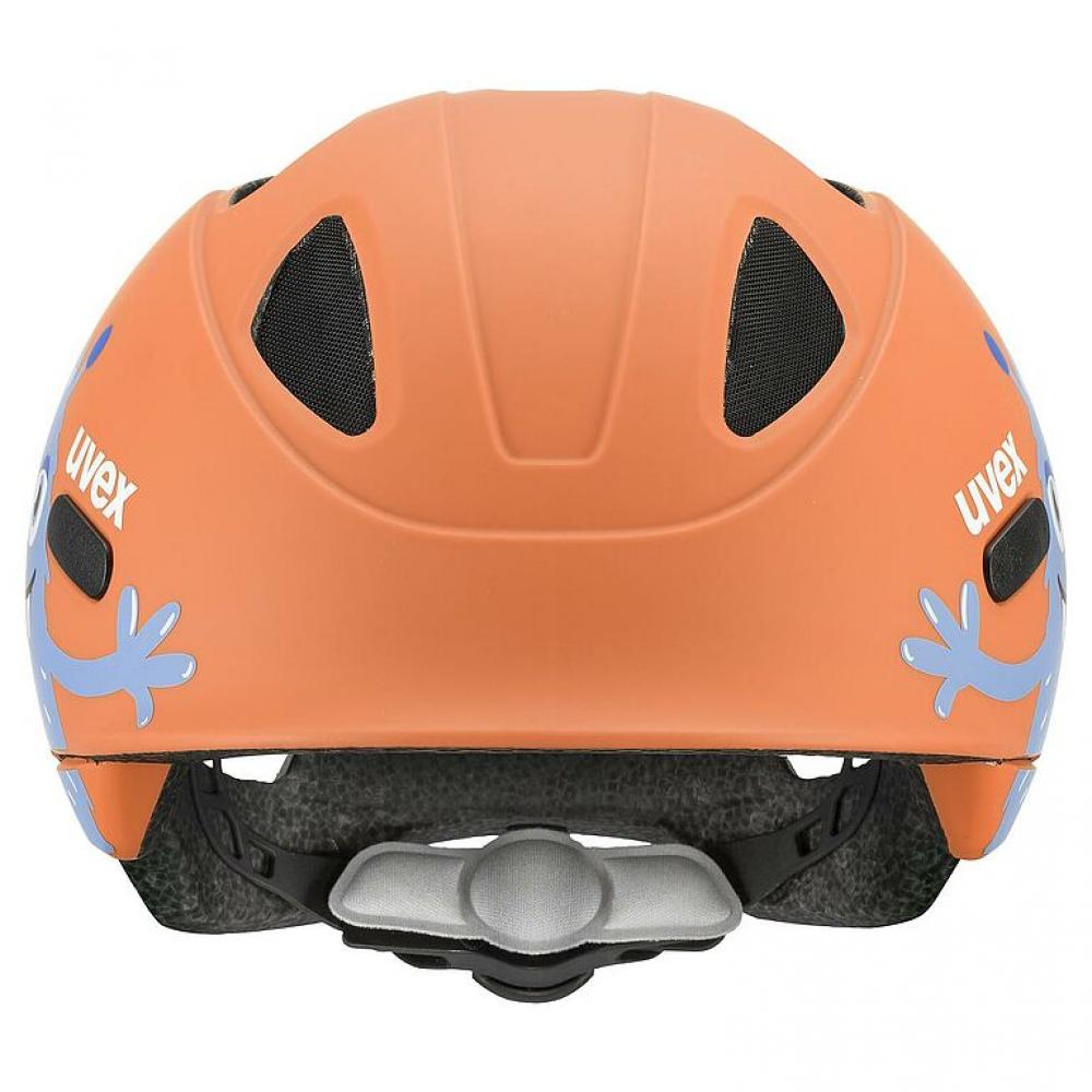 uvex OYO Style Kinder-Fahrradhelm Monster Papaya matt 50-54 cm - In-Mold, xTRA Shield, KID PROtect, 10 Belüftungen, IAS-System