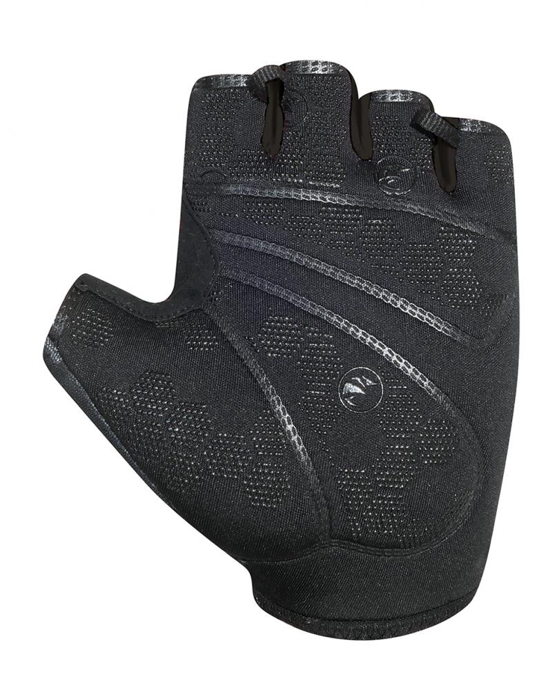 CHIBA Solar II - Radhandschuhe kurz, XS, schwarz/schwarz, atmungsaktiv