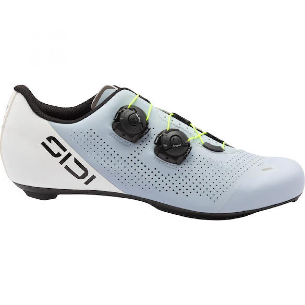 Sidi ROAD ERGO 6 sky grey Größe 48 Grau - steifer Carbon-Rennradschuh mit Präzisionsverschluss