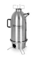 Petromax Feuerkanne Edelstahl 1,5 l Autarker Outdoor-Wasserkocher mit Doppelwand, schneller Erhitzung durch Kamineffekt, ideal für Camping und Trekking