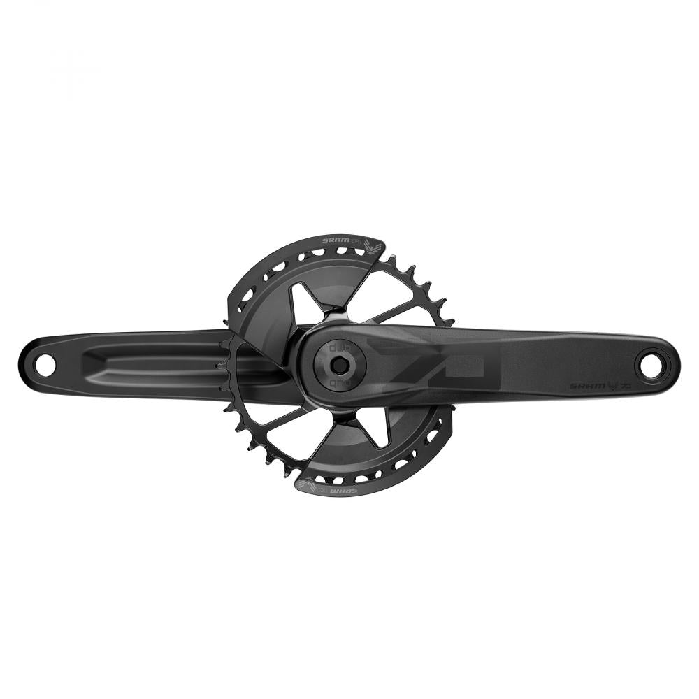 SRAM Eagle 70 T-Type Kurbelgarnitur 170mm, schwarz, für robuste Performance auf anspruchsvollen Trails.