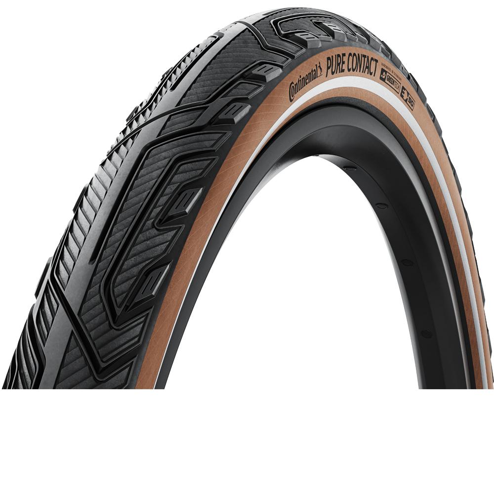 Continental Pure CONTACT Faltreifen 27,5x2,20" schwarz/braun mit Reflexstreifen und Pannenschutz Level 8