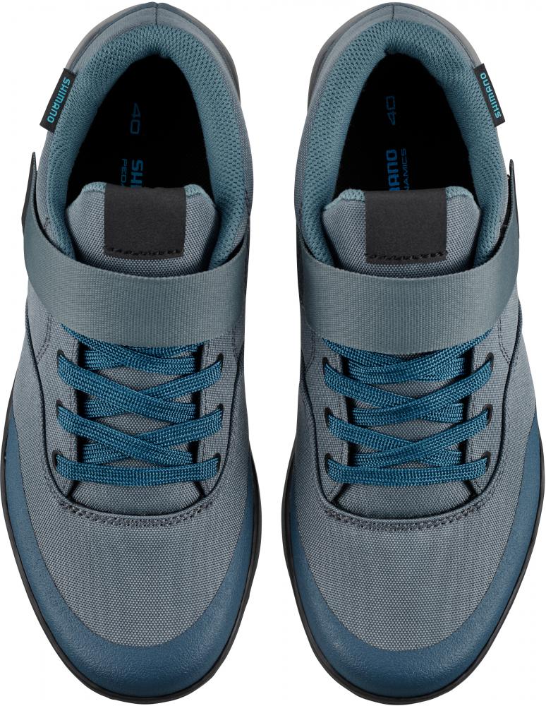 SHIMANO Fahrradschuhe GE500W Damen MTB SPD 39 Blau - Trailschuh für Flat- und Klickpedale