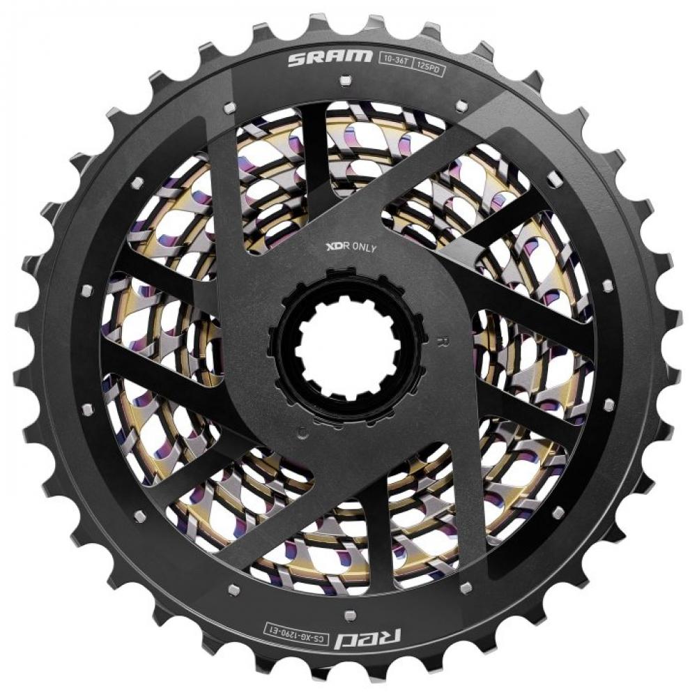 SRAM Kassette XG-1290 E1 10-36T Rainbow - leichte Hochleistungs-Rennradkassette