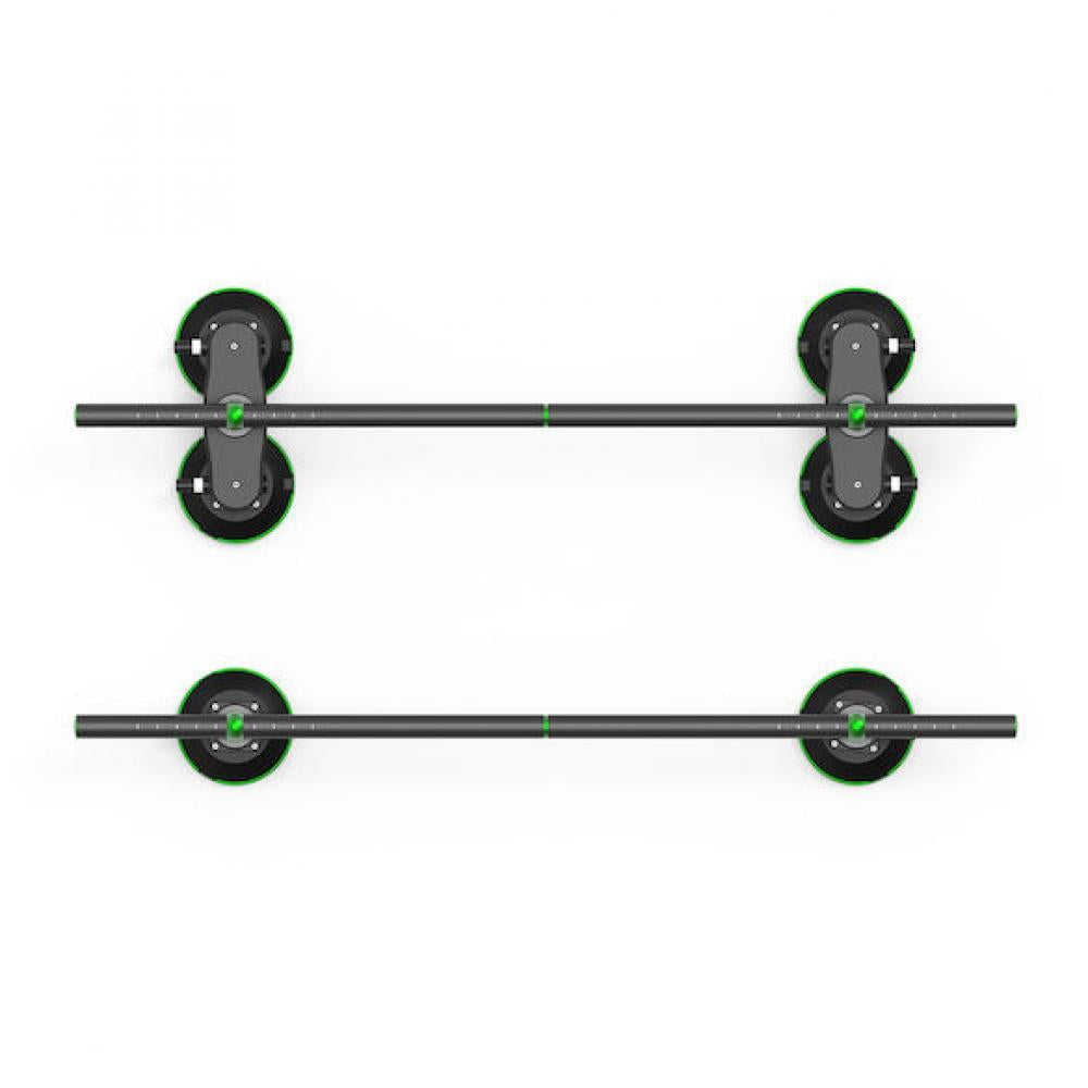 TreeFrog Roundbar Träger 40 kg Schwarz - vielseitiger Dachträger ohne Reling