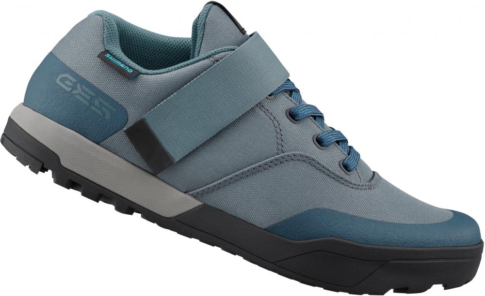 SHIMANO Fahrradschuhe GE500W Damen MTB SPD 39 Blau - Trailschuh für Flat- und Klickpedale