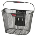 KLICKfix Uni Fahrradkorb schwarz Lenkerkorb 16 L, feinmaschig, höhenverstellbar, mit Adapterplatte