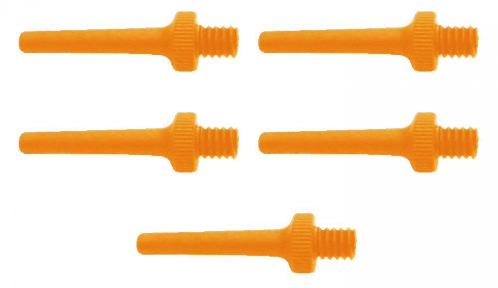 SKS Universal Ballnippel orange, 5er Set Ersatzteil für Luftpumpen zum einfachen Aufpumpen von Bällen, langlebig und zuverlässig