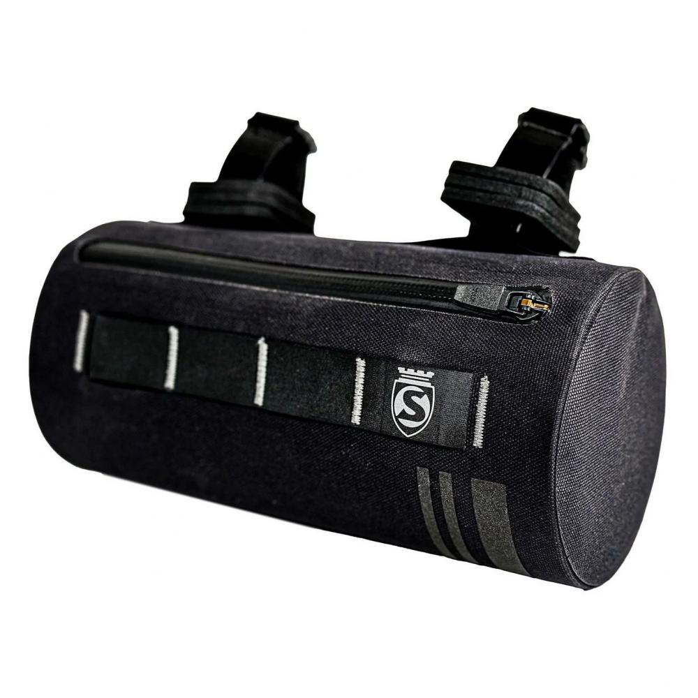 SILCA Grinta Adventure Lenkertasche schwarz, 2L, wasserdicht, YKK AquaGuard Reißverschluss, recyceltes Material.