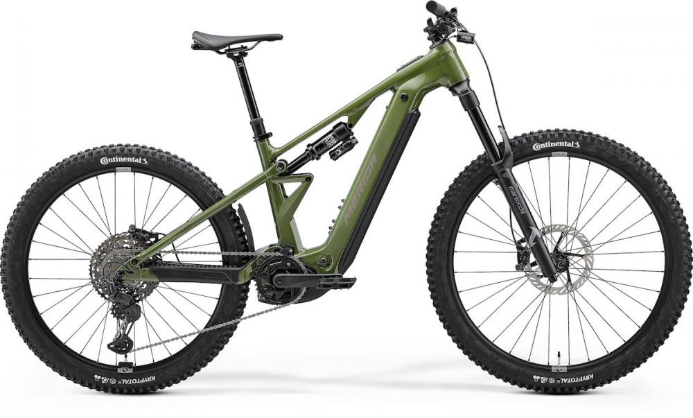 MERIDA ETMO 800 E-Mountainbike Fully XL, anaconda green silver, Bosch CX 100 Nm, 800 Wh Akku, 160 mm Federweg
