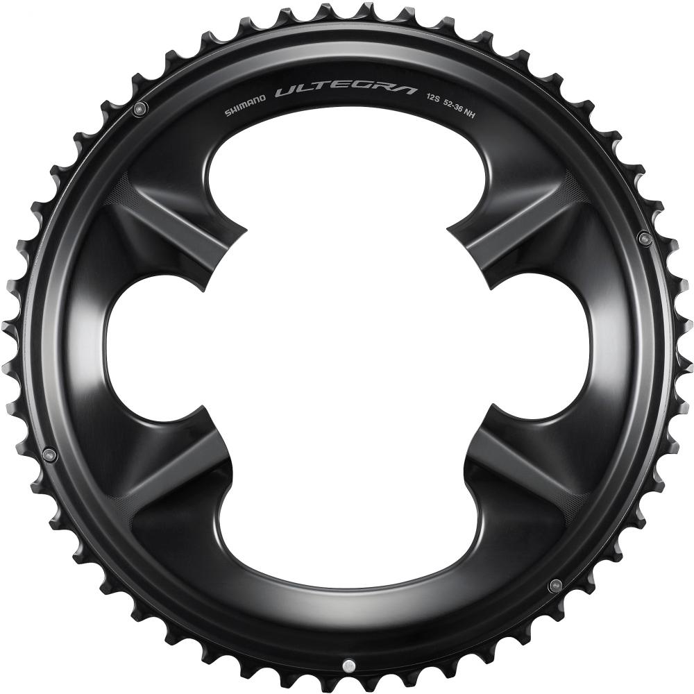 SHIMANO ULTEGRA FC-R8100 Kettenblatt 52 Zähne, dunkelgrau, für präzisen Rennrad-Antrieb.