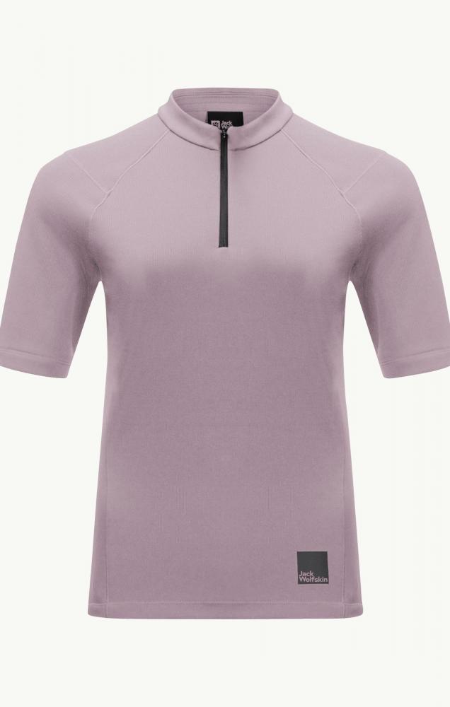 Jack Wolfskin Bike Commute Hz T W Synthetic Fiber T-Shirt Shortsleeve Quail Größe XS