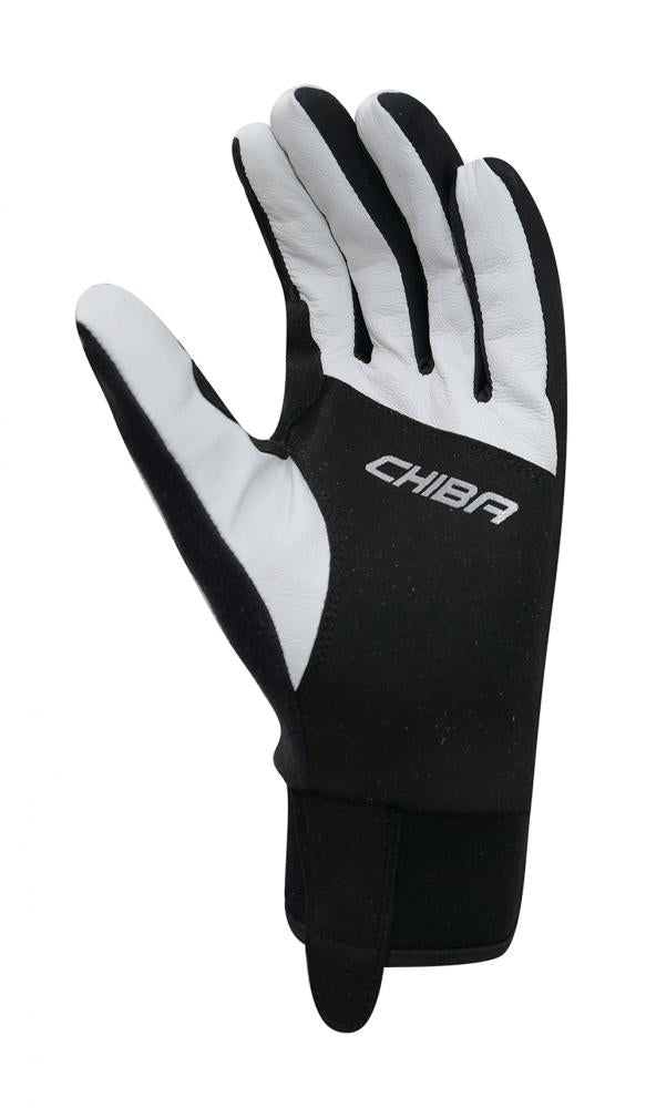 CHIBA Race Performer Light - Radhandschuhe sz/silber, winddicht & atmungsaktiv, Größe 8,5