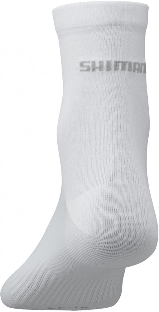 SHIMANO PERFORMANCE MID SOCKS WHITE Größe S/M WHITE - atmungsaktive Radsocken