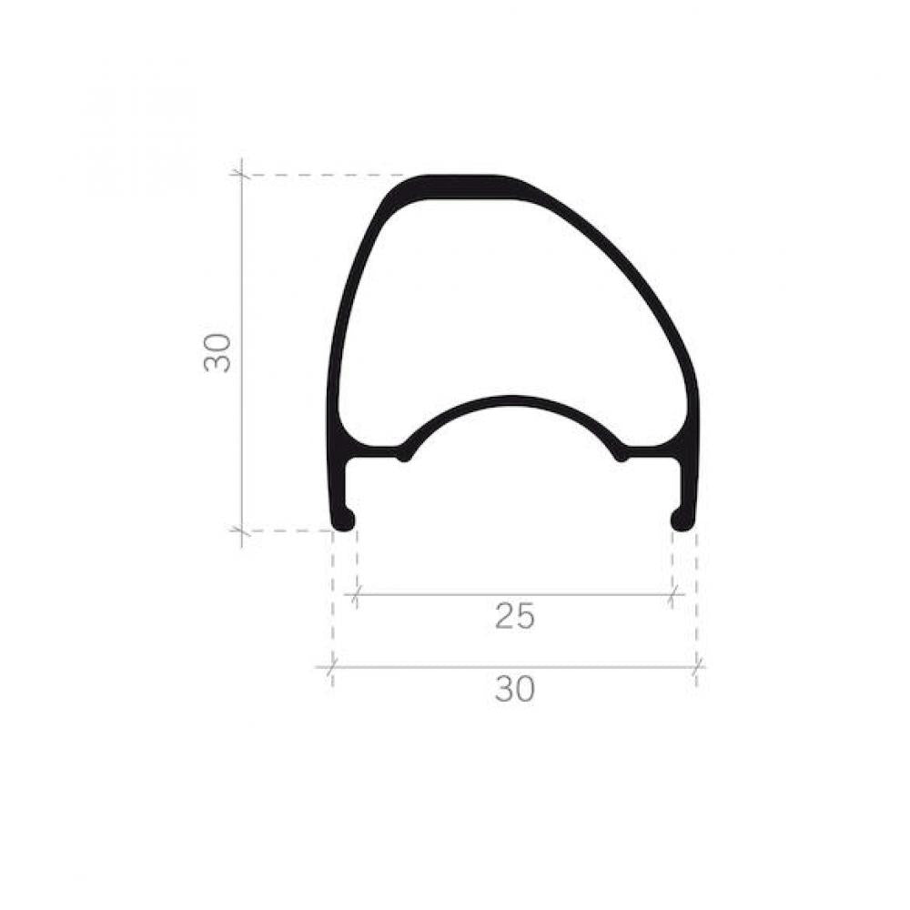 FSA Laufradsatz SL-K i25 WideR 27,5" 584x25 mm schwarz - leichter Carbon-MTB-Laufradsatz