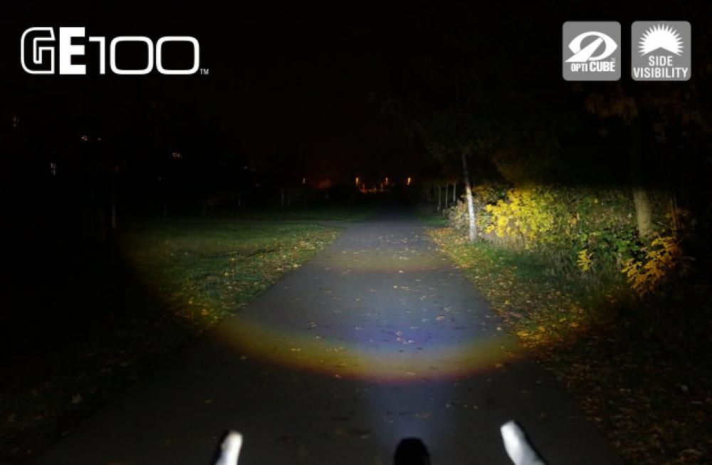 CATEYE Frontlicht Dual System G E100 - kompakte Größe, 100 Lux für E-Bikes