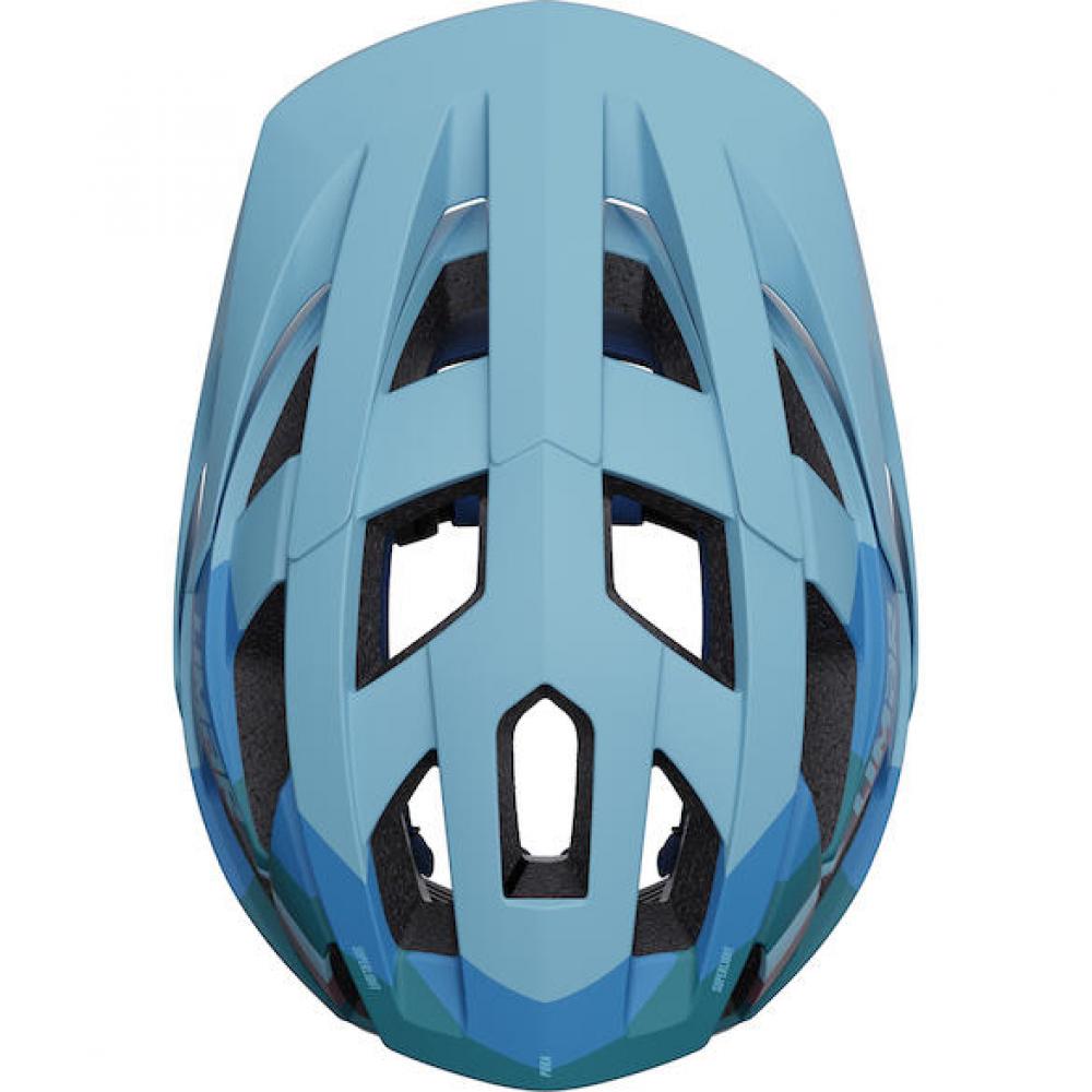 Limar Pora Matt Blue Purple L Lila - leichter All-Mountain-Fahrradhelm mit Top-Belüftung