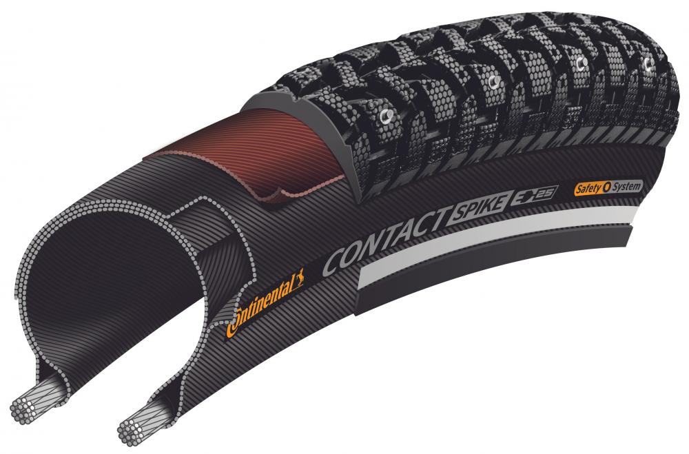 Continental Reifen Contact Spike 120 28x1.25" 32-622 schwarz Reflex E-25 Draht