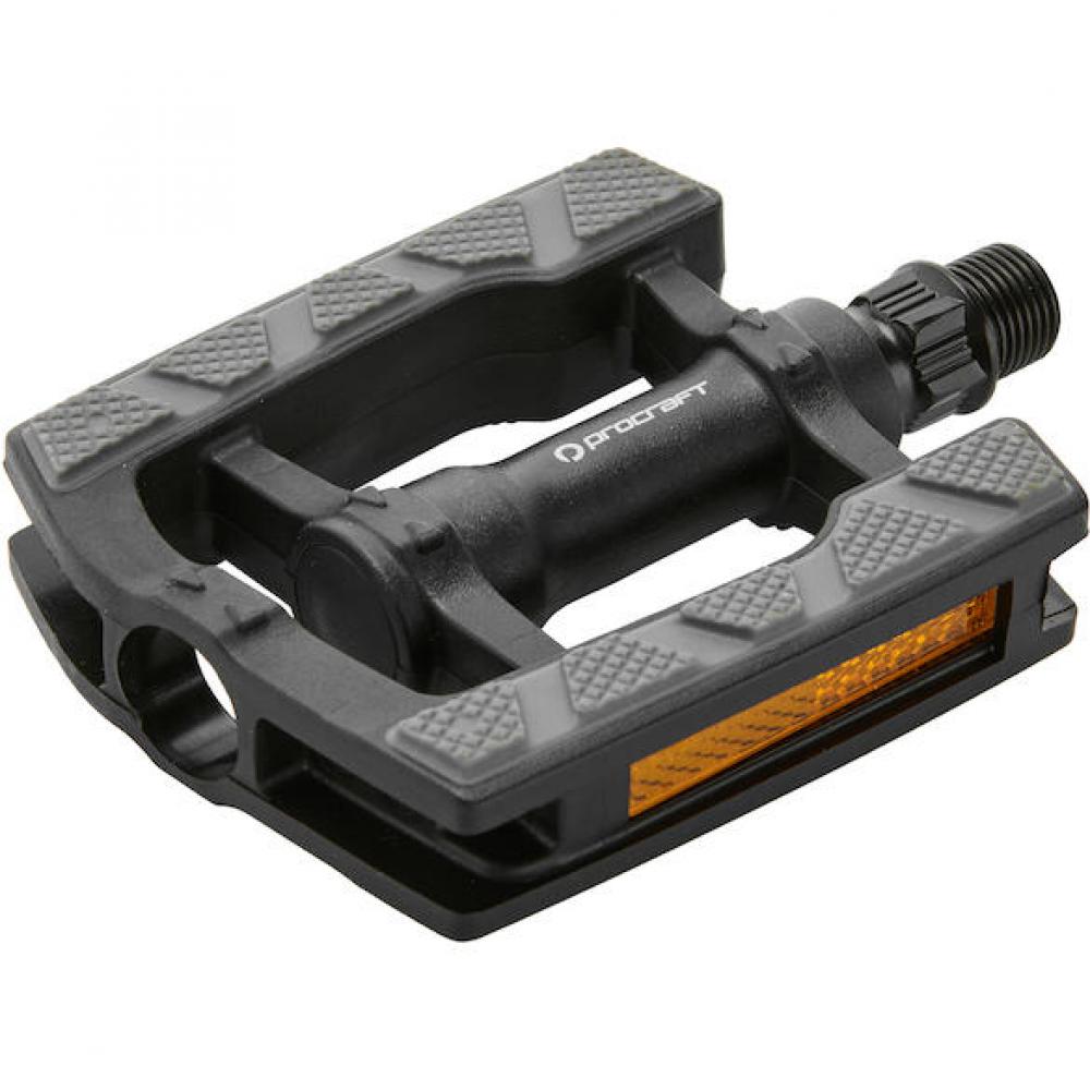 Procraft Pedale City Grip Comp One Size Schwarz - sicherer Komfort für City und Trekking