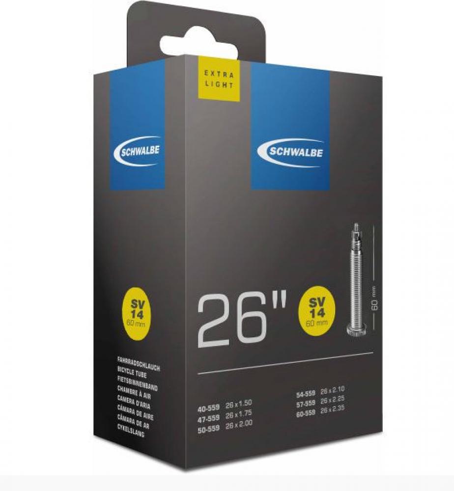 Schwalbe Schlauch SV14 extra leicht 26x1.50-2.10" 40/60-559 SV60mm
