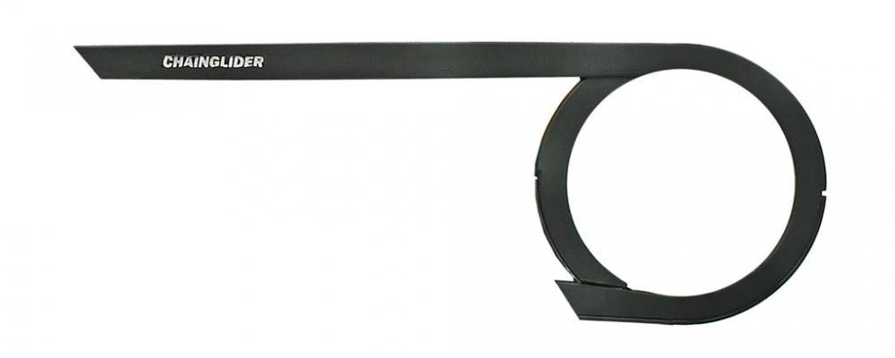 Fahrrad Kettenschutz Hebie CHAINGLIDER OPEN 38Z schwarz für eine saubere und leise Kette.