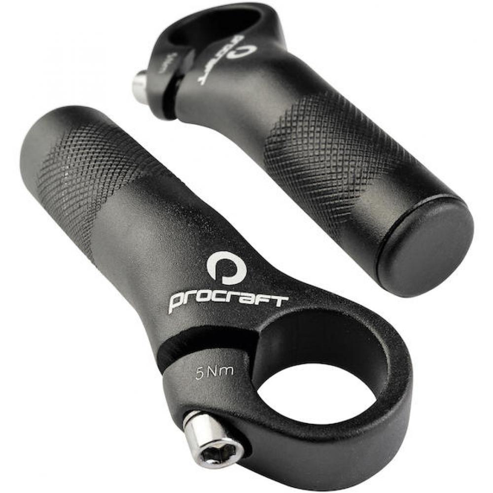 Procraft Lenkerhörnchen Shorty kurz schwarz - ergonomische Bar Ends für mehr Kontrolle