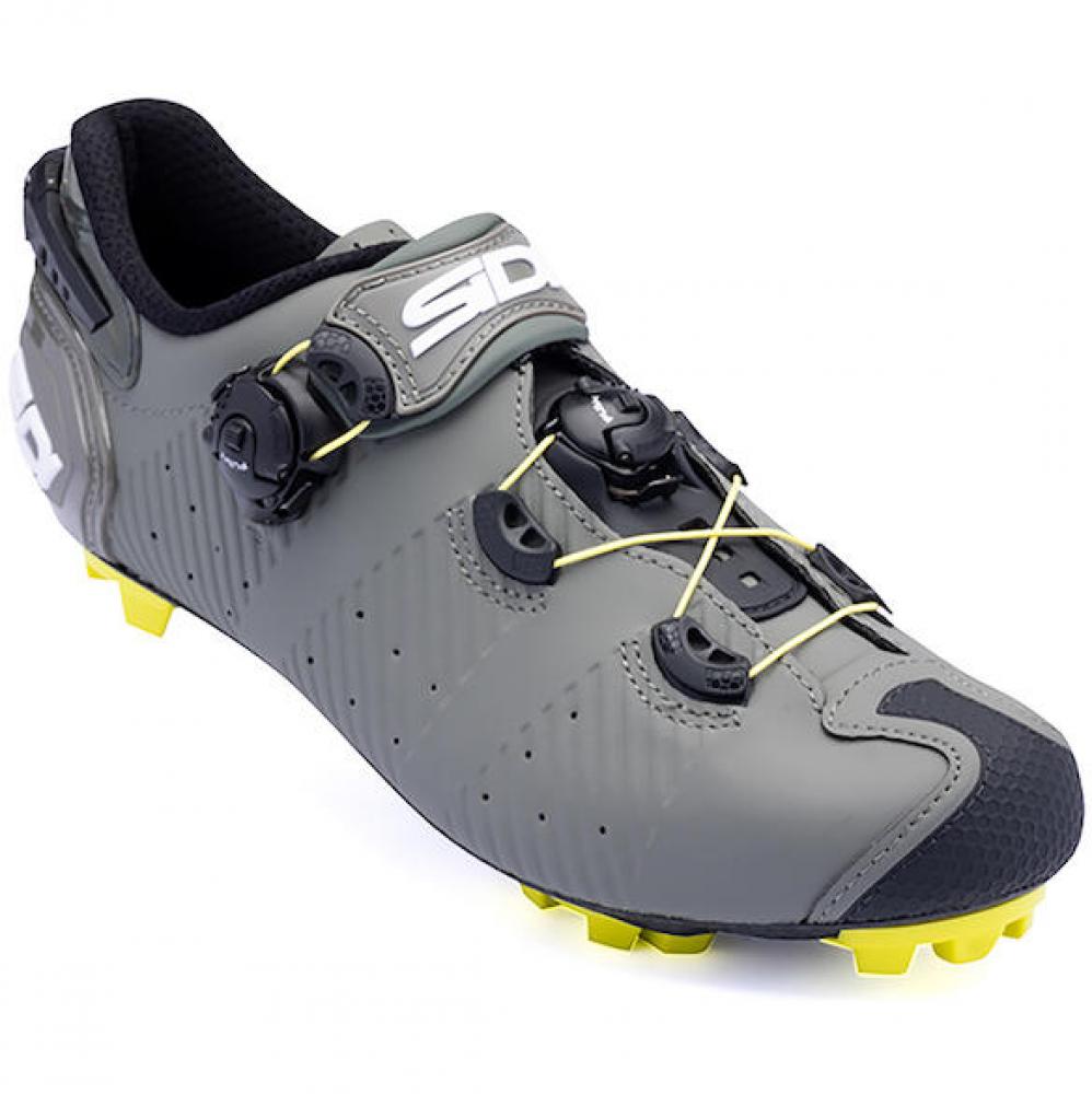 Sidi MTB Drako 2S SRS military/yellow 43 - Highend-MTB-Schuh mit Carbonsohle