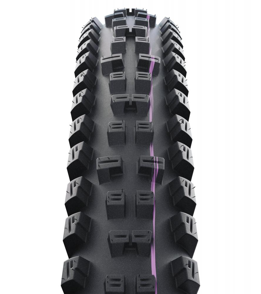 Schwalbe Tacky Chan Evolution Line Faltreifen schwarz, aggressives Profil für maximalen Downhill-Grip.