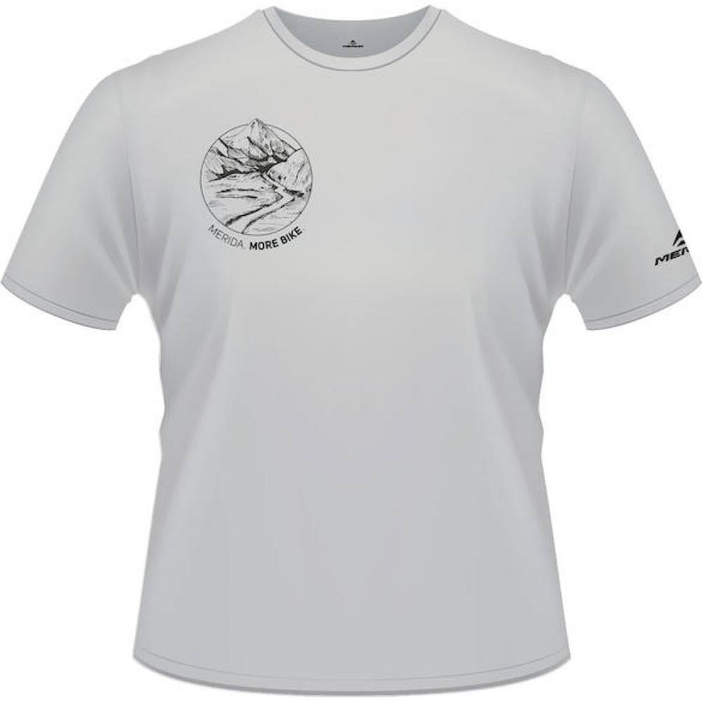 Merida T-Shirt MERIDA Mountain Edition Herren S Grau - atmungsaktives Funktionsshirt