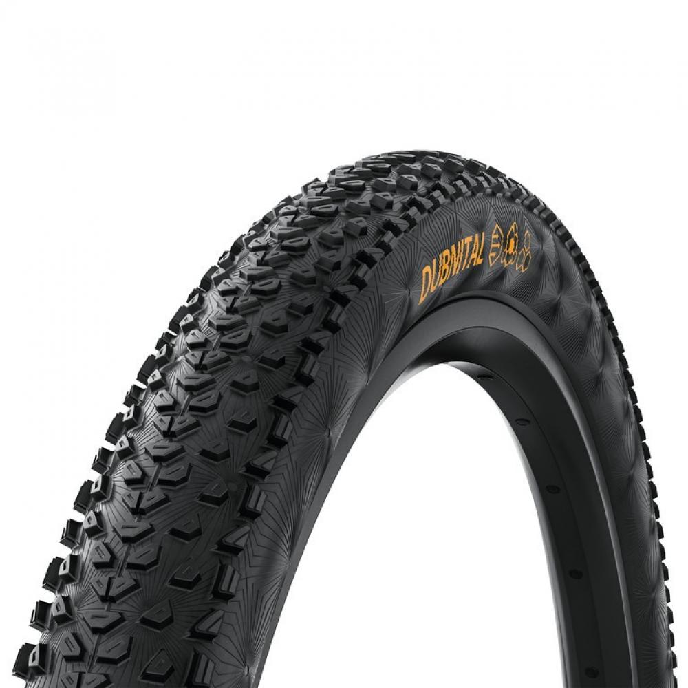 Schwarzer Continental Dubnital Race Rapid 29 Zoll Faltreifen (60-622) mit aggressivem Profil, leicht & tubeless ready.